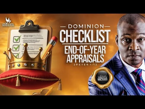 Dominion Checklist (End Of Year Appraisals) by Apostle Selman